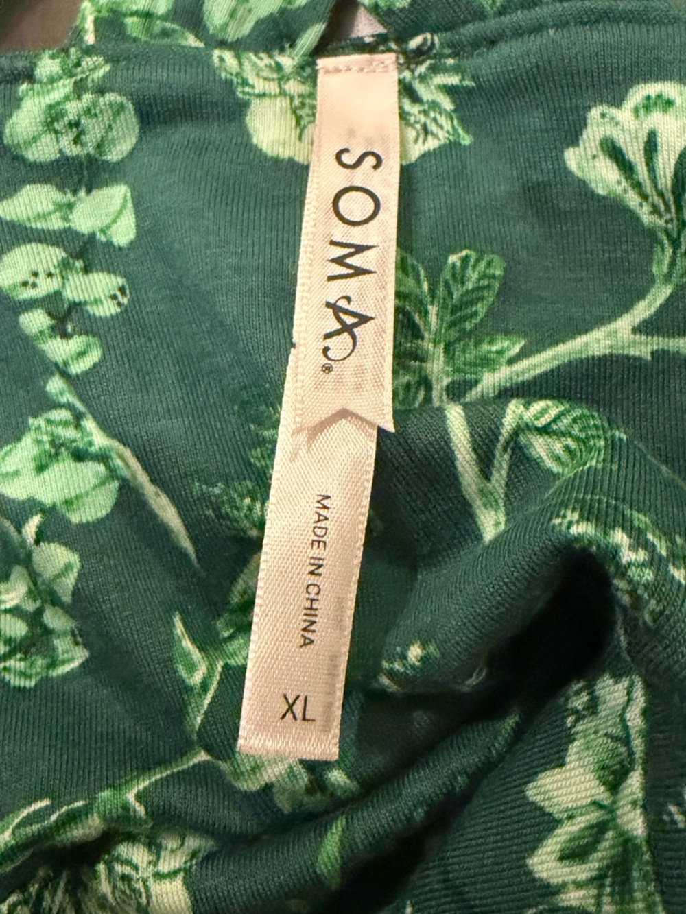 Womens Soma Maxi Tropical Print dress
w/ pockets Lined cups and strappy back xl - Picture 10 of 12